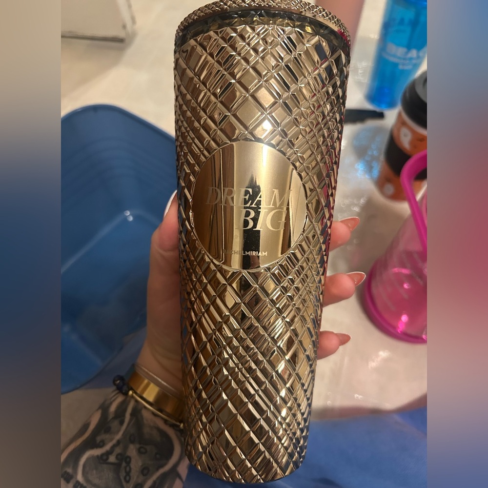 Dream Big Gold Tumbler